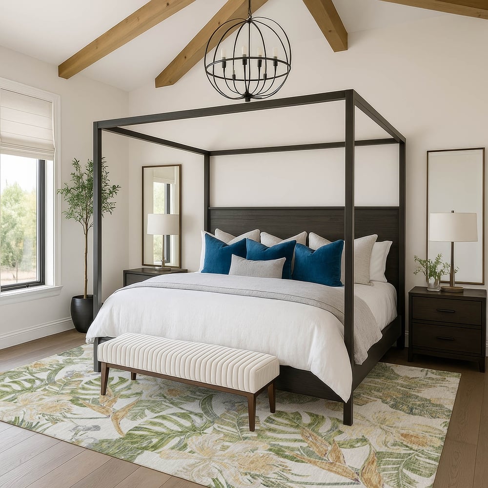 Premium Washable Super Soft Tropical Paradise Mayfield Rug