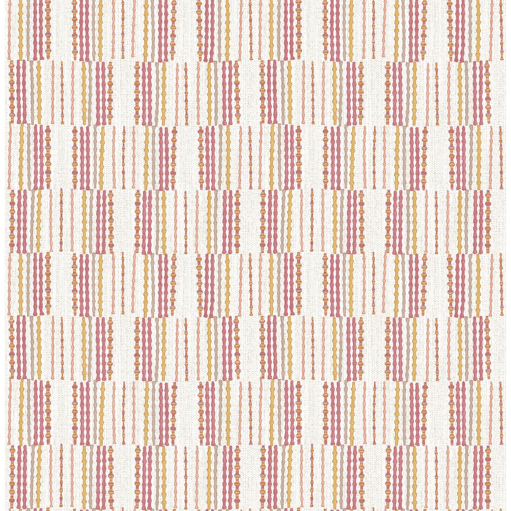 A-Street Prints Burgen Orange Geometric Linen Wallpaper