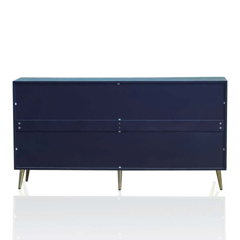 Wooden Accent Storage Cabinet Sideboard/Buffet Coffee Bar Cabinet with Adjustable Shelves for Dining Living Room Entry Hallway