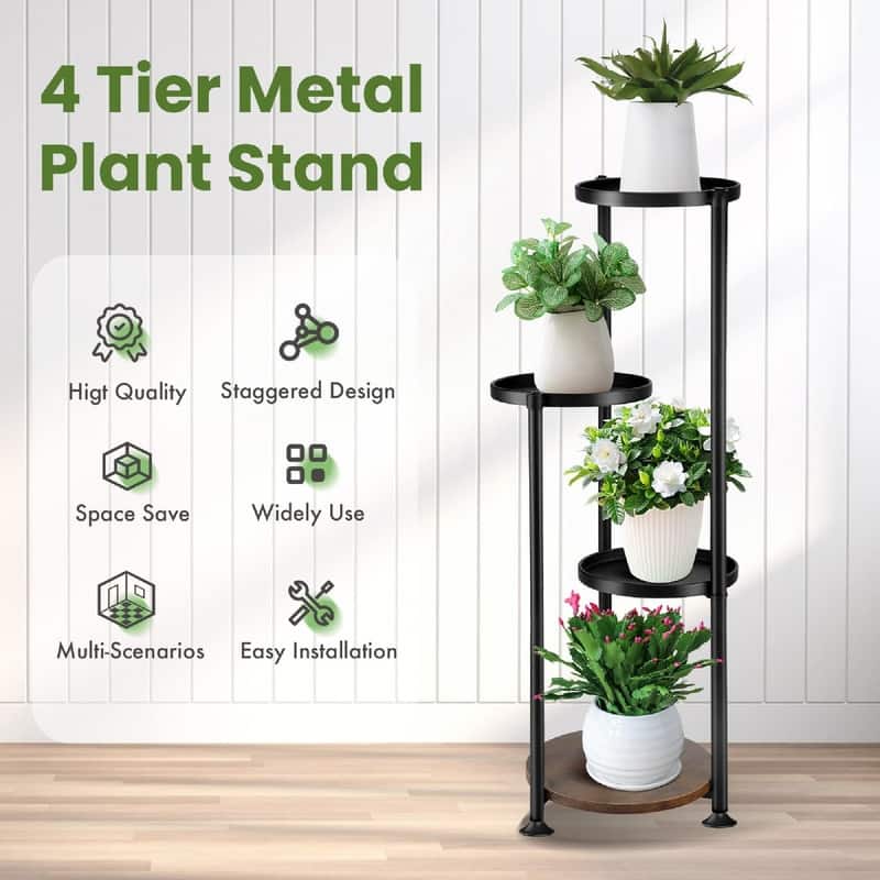 Tiered Metal Plant Stand