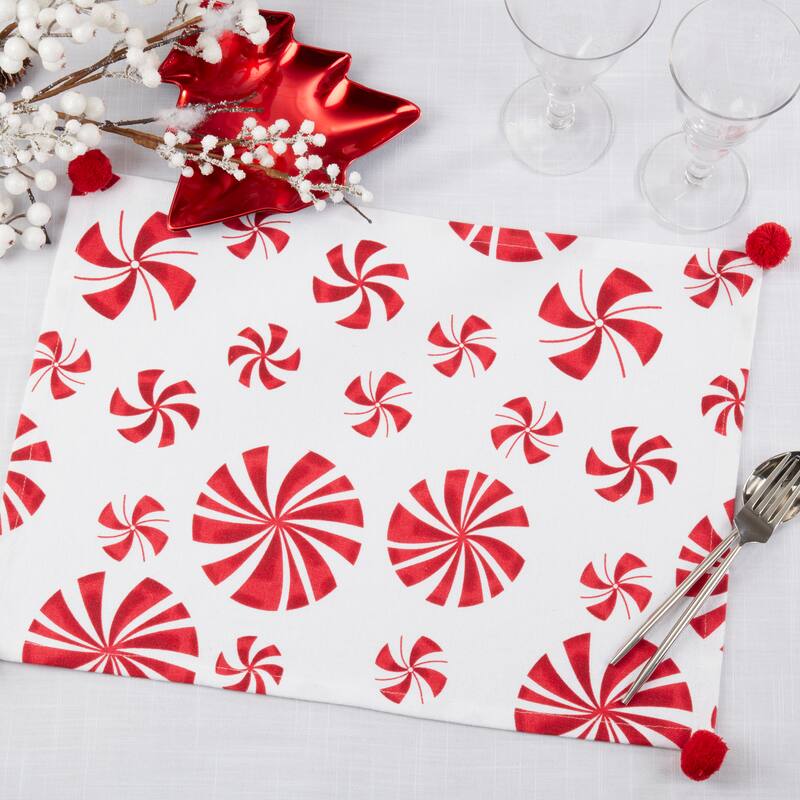 Peppermints Placemat (Set of 4) - 14"x20"