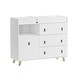 preview thumbnail 6 of 47, Baby Changing Table Dresser with 4 Drawers,Shelf Hidden Trash Storage