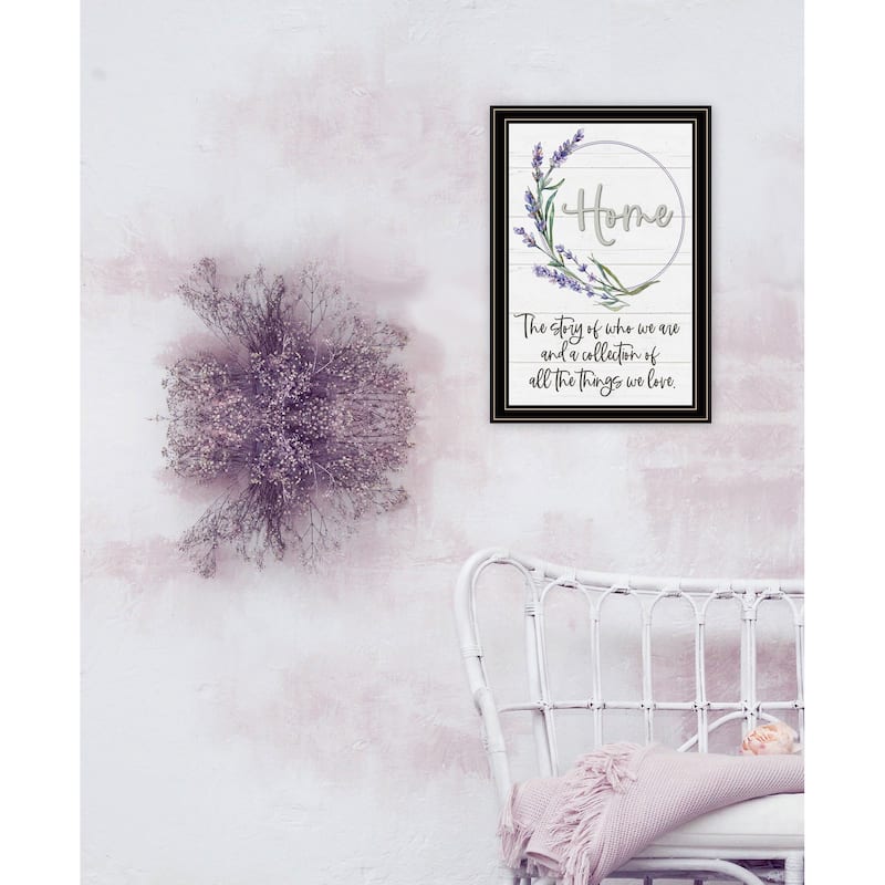 TrendyDecor4U Contemporary "Home a Circle of Love" Framed Print Wall Art