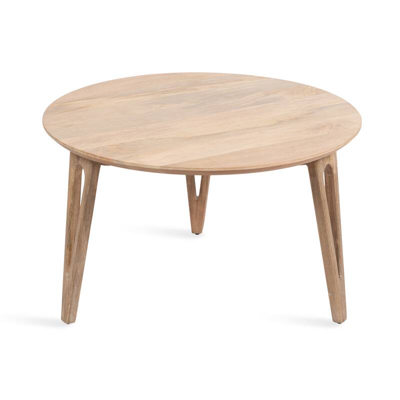 Kate and Laurel Kershaw Round Coffee Table - 30x30x19 - Natural