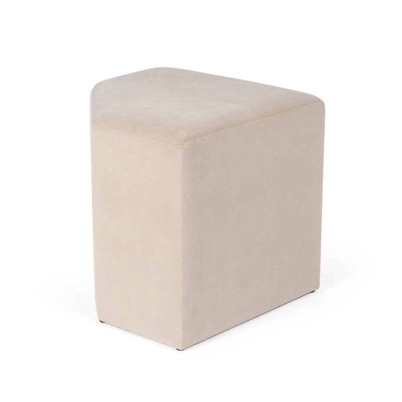 Adeco Cat Dog Condo Ottoman Square Foot Stool with Cave Inner Pad Small