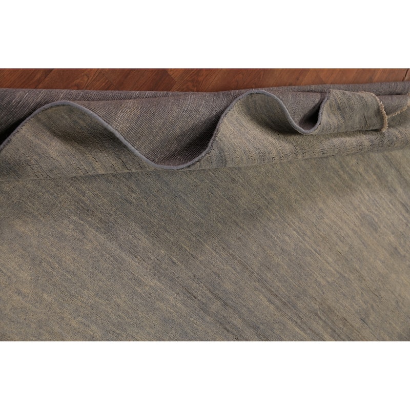 Grays & Beige Modern Gabbeh Area Rug Handmade Wool Carpet - 6'9" x 9'8"