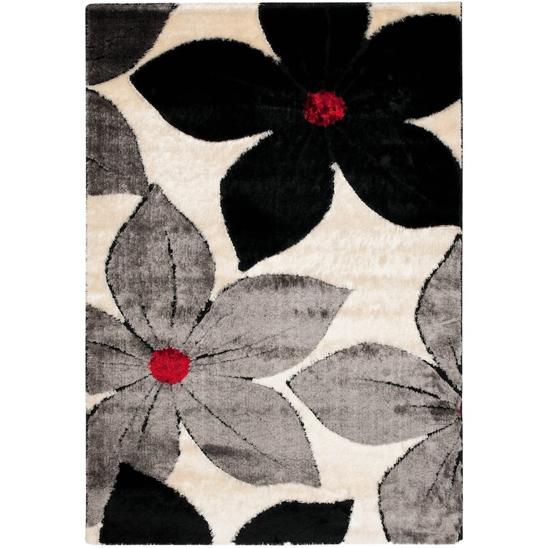 SAFAVIEH Miami Shag Dervla Floral 1.5-inch Thick Rug