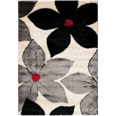 SAFAVIEH Miami Shag Dervla Floral 1.5-inch Thick Rug