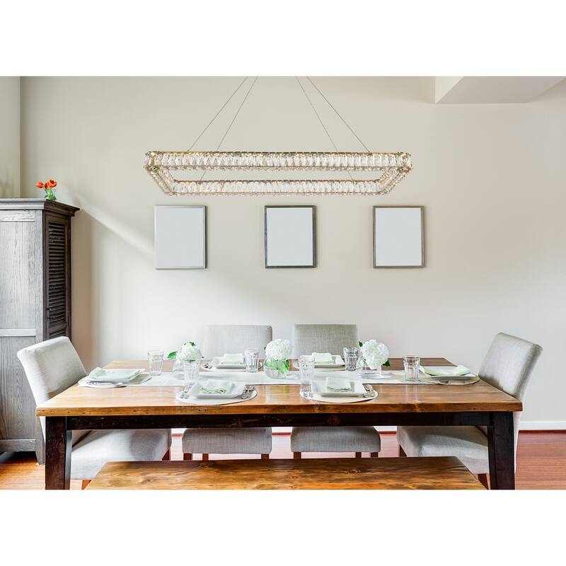 Indigo Home 50 inch LED Single rectangle pendant