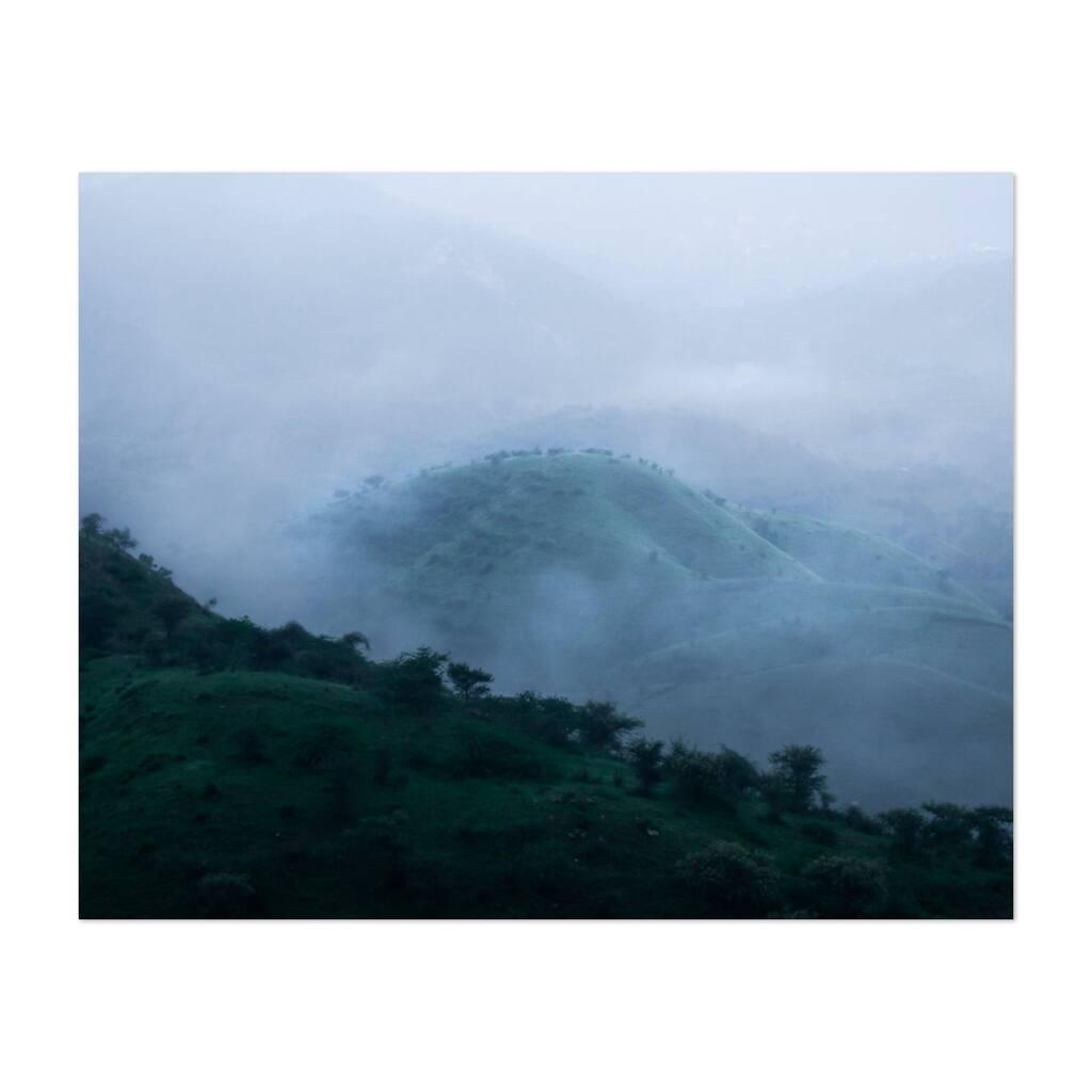 Peekaboo Photography Fog Hill Mountains Nature Art Print/Poster