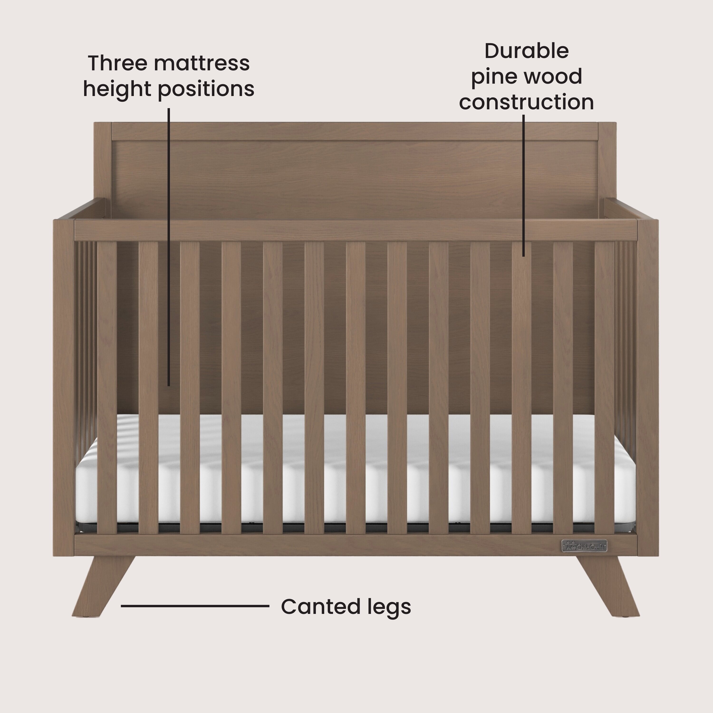 Soho 4 in 1 best sale convertible crib