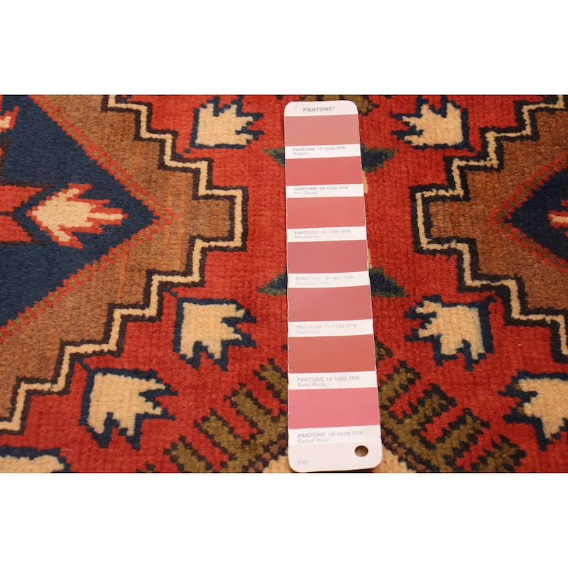 ECARPETGALLERY Hand-knotted Kargahi Copper Wool Rug - 2'8 x 9'7