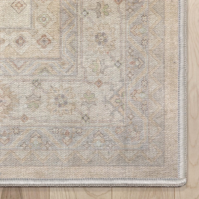 Well Woven Apollo Nicosia Medallion Flat-Weave Machine Washable Area Rug