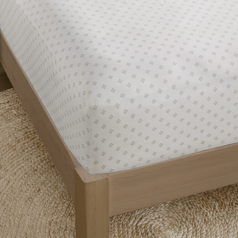 Chelsea Square Reese Chambray Print Microfiber Comforter Set with Bed Sheets