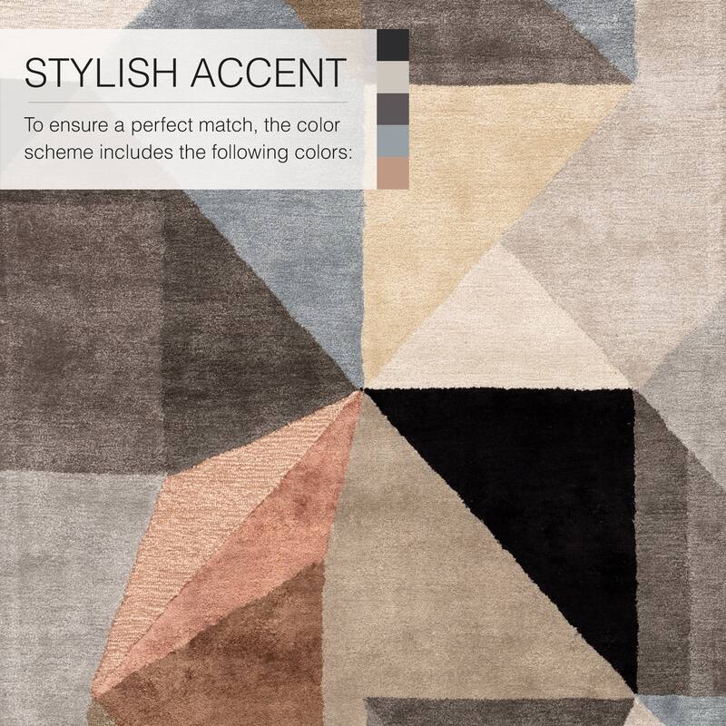 Scalene Handmade Geometric Area Rug