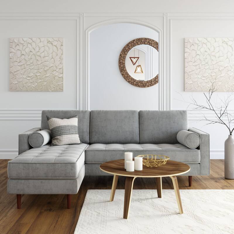 Bloomfield Velvet Reversible Sectional