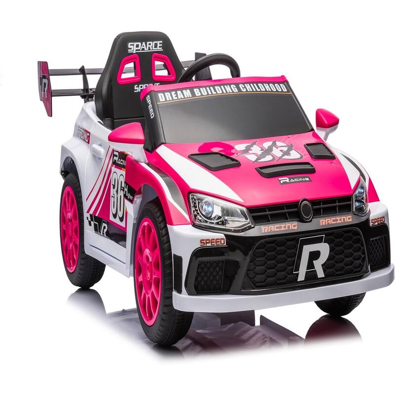 12V Kids Ride On Car with Remote Control,Battery Powered Pedal Vehicles Ride On Racing Drift Car for Kids