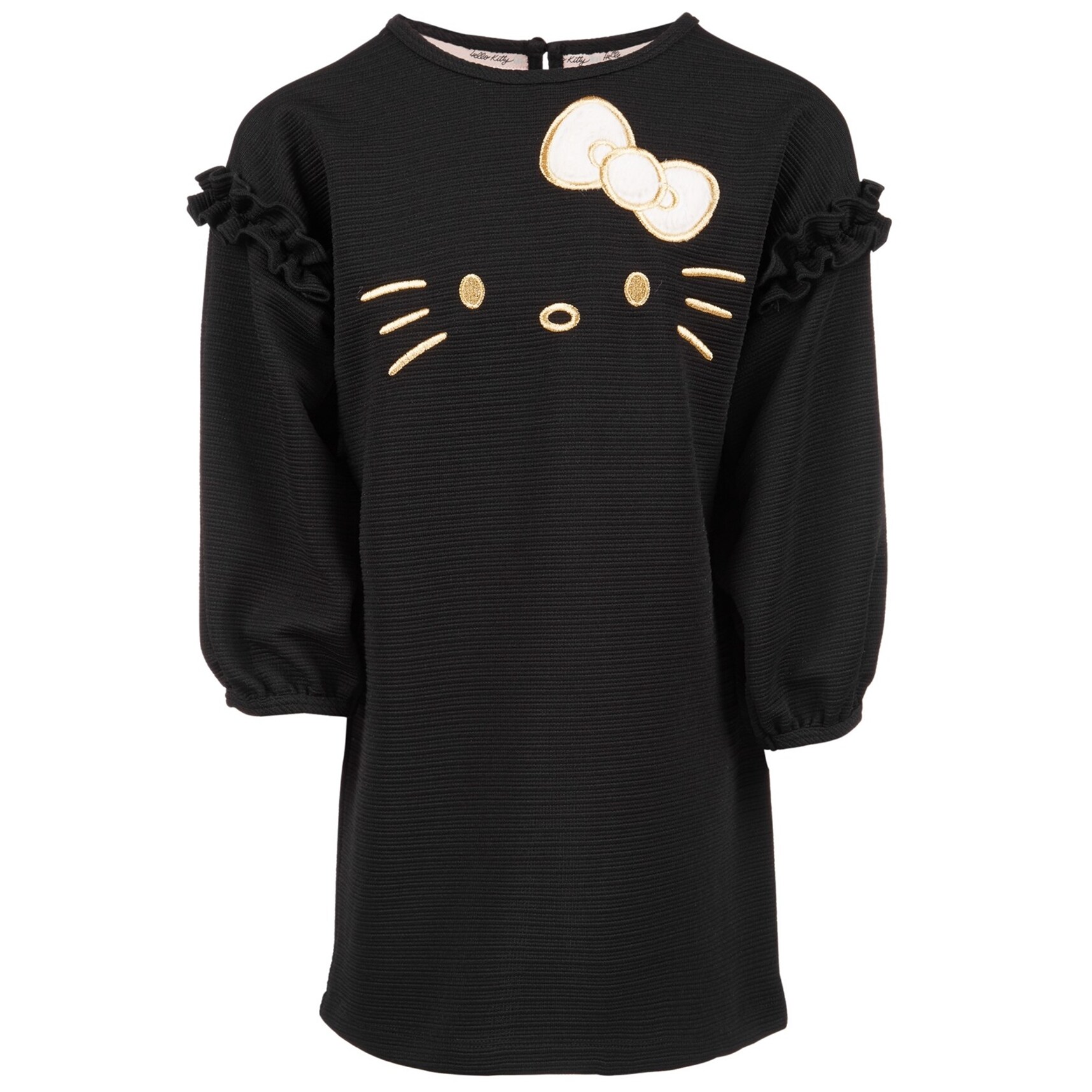 girls black shift dress