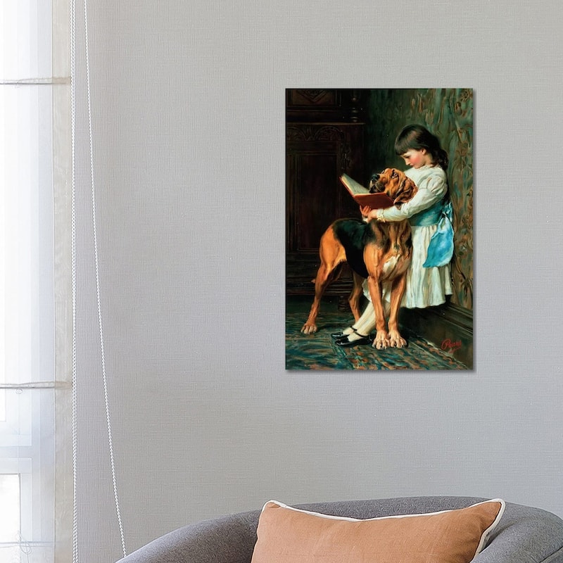 iCanvas "Naughty Boy or Compulsory Education" by Briton Riviere Canvas Print - 26x18x1.5