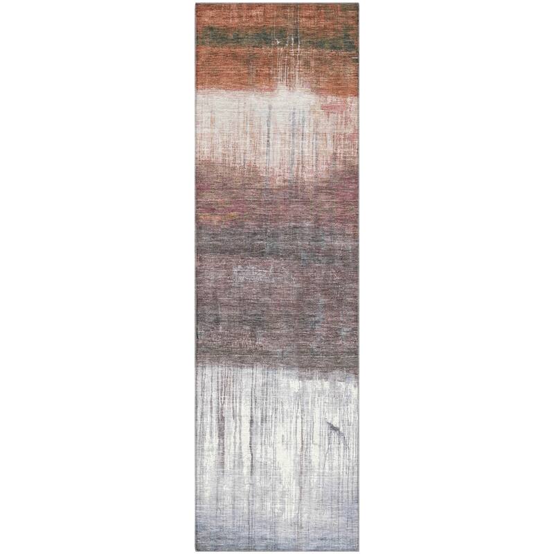 Premium Washable Super Soft Contemporary Drip Mayfield Rug