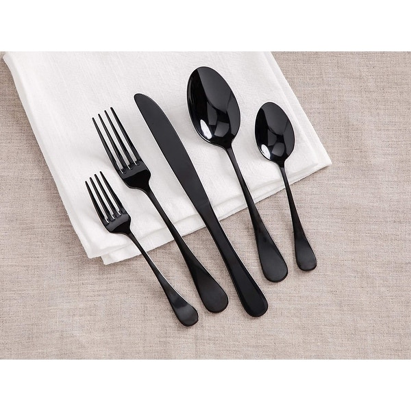 20 Piece Silverware Flatware Set Stainless Steel Utensils Cutlery Set -  Service for 4 - Dishwasher Safe - On Sale - Bed Bath & Beyond - 32876114