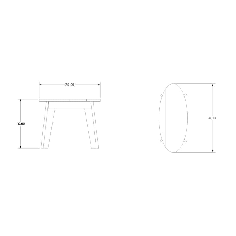 Shoreline Surfboard Outdoor Coffee Table