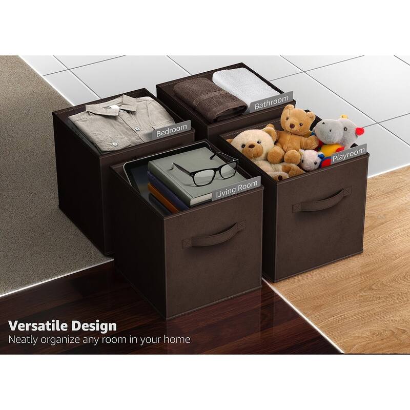 Sorbus 11" Foldable Storage Cube Basket Lightweight Organization Solutions - Single Pack - 11" x 10.5 x 10.5