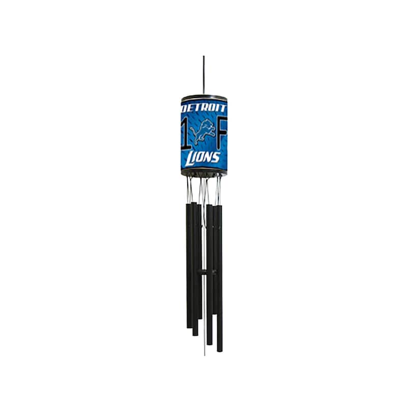 NFL Wind Chime, #1 Fan with Team Logo, Detroit Lions