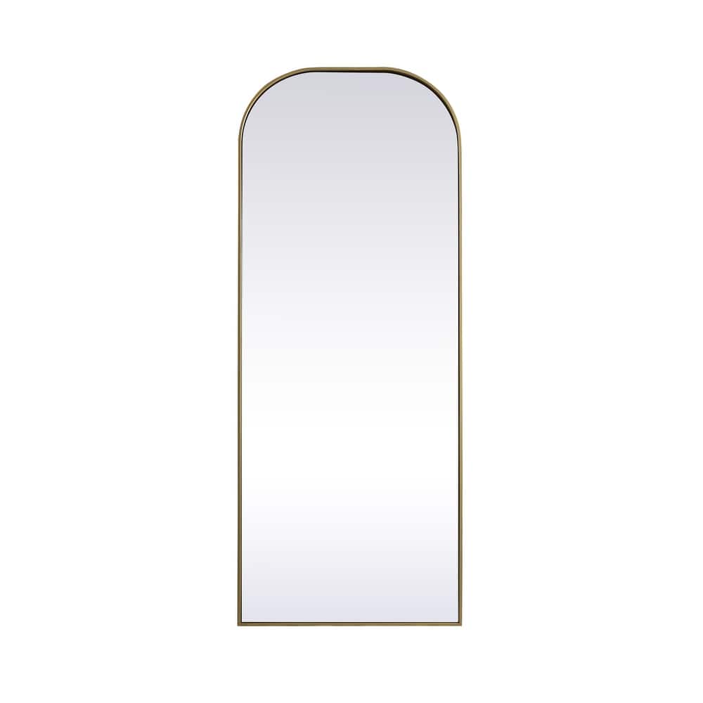 Indigo Home Metal Frame Arch Full Length Mirror 28x74 Inch