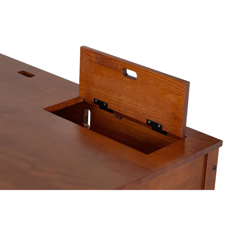 Copper Grove Rivne Modern Sturdy Home Office Wood Desk with Drawers and Compartments