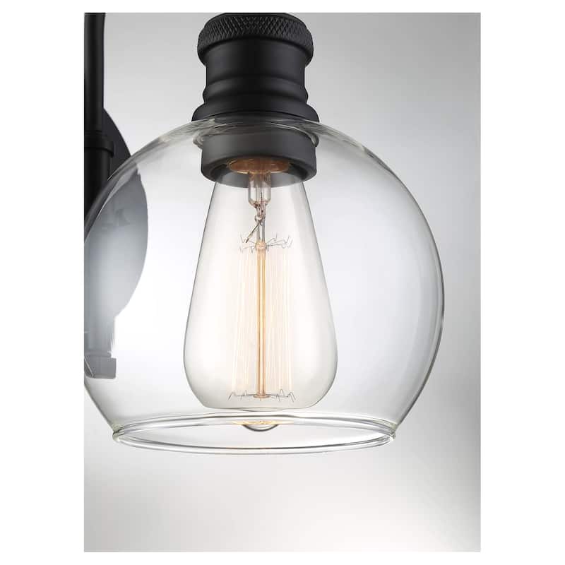 Meridian M50040 10" Tall Outdoor Wall Sconce with Globe Shade