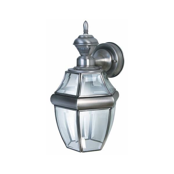 Shop Heath Zenith Hz 4166 1 Light 150 Degree Motion Activated Outdoor Wall Silver Overstock 17139326