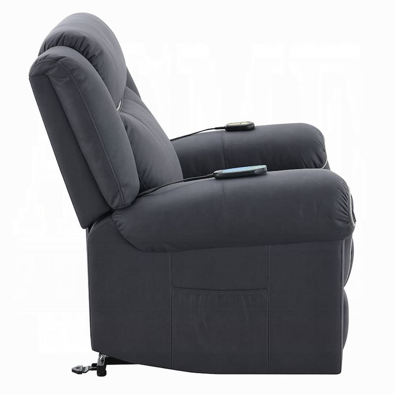 Seru Power Motion Lift and Recliner Chair, Heated Massage, Dark Gray