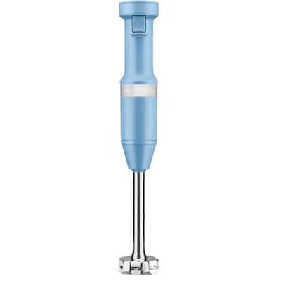 KitchenAid Corded Variable-Speed Immersion Blender in Blue Velvet with Blending Jar