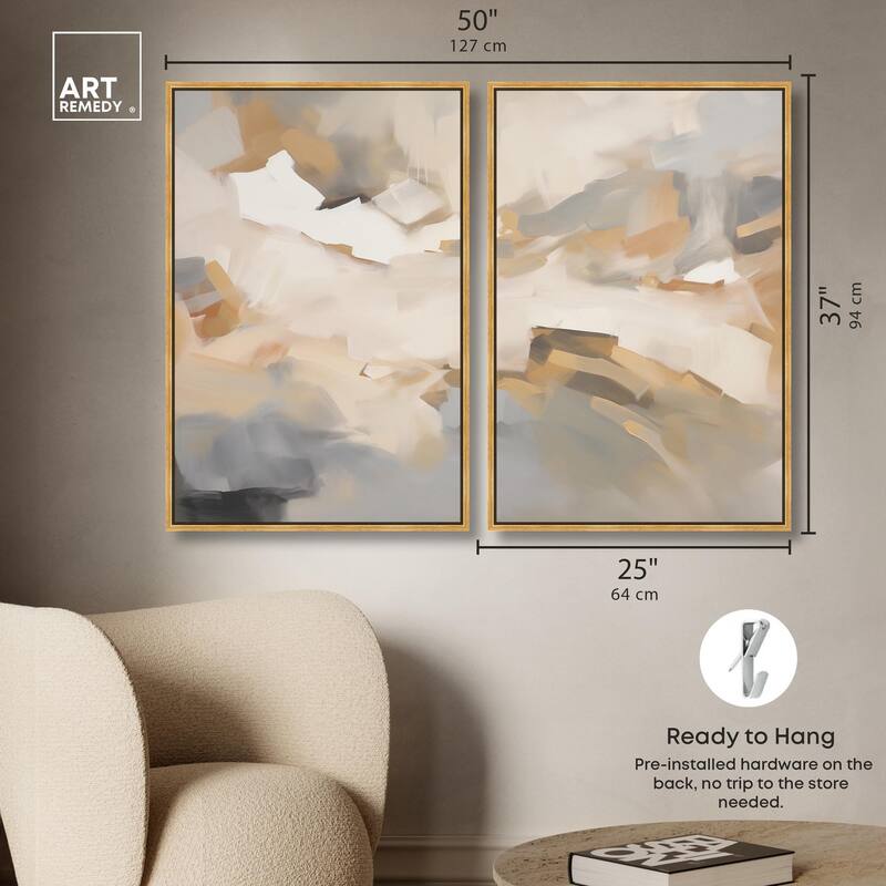 Lost in Thought Canvas Set of 2 by Art Remedy
