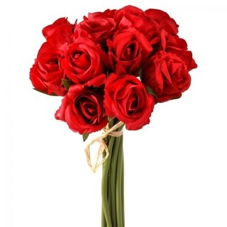 Red Sophia Rose Bouquet Artificial Flower - Bed Bath & Beyond - 41093928