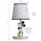 preview thumbnail 3 of 3, Lambs & Ivy Disney Baby Moonlight Mickey Mouse Lamp with Shade & Bulb - Gray