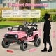preview thumbnail 22 of 34, EROMMY 24V 2-Seater Ride-On Truck for Kids, 4WD Electric Car with Remote, Lights & Music