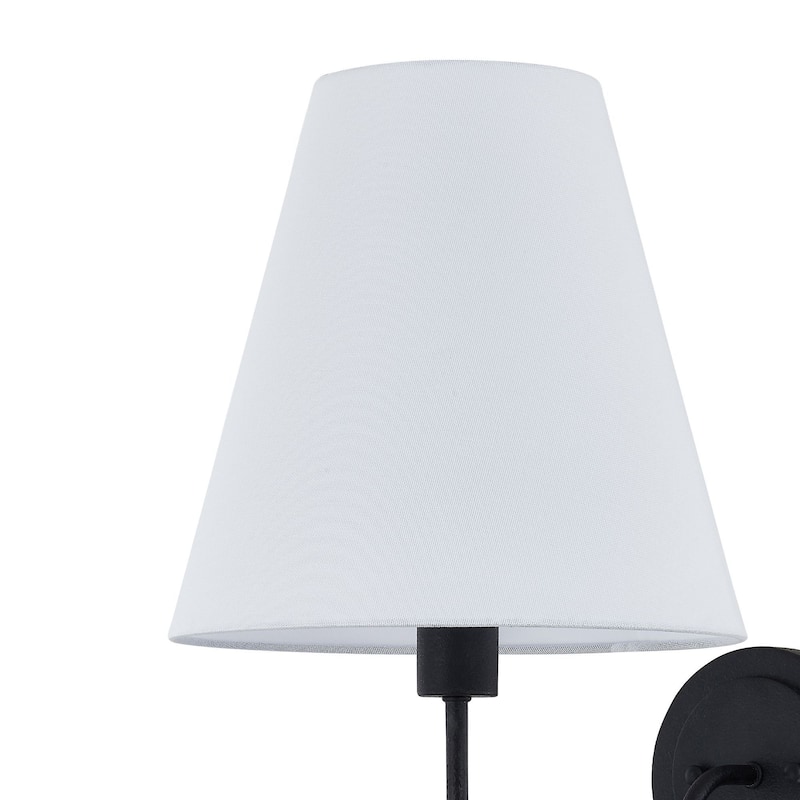 Shae Metal Wall Sconce, Black