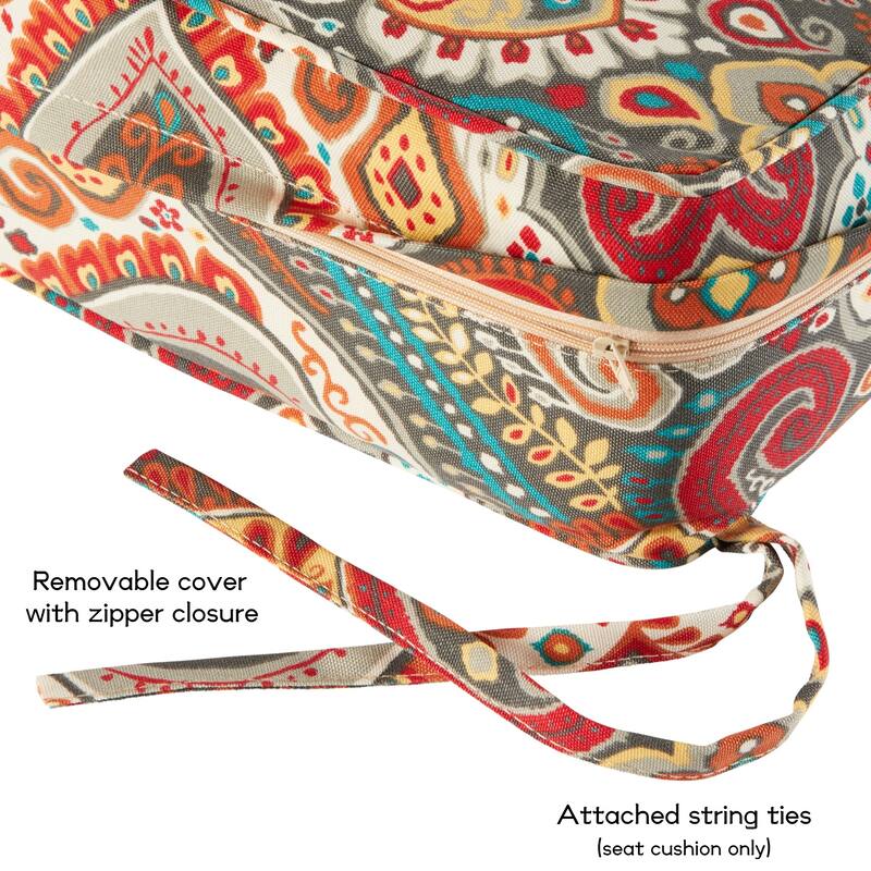 Outdoor 2-Piece Reversible Deep Seat Cushion Set (Cushions Only)