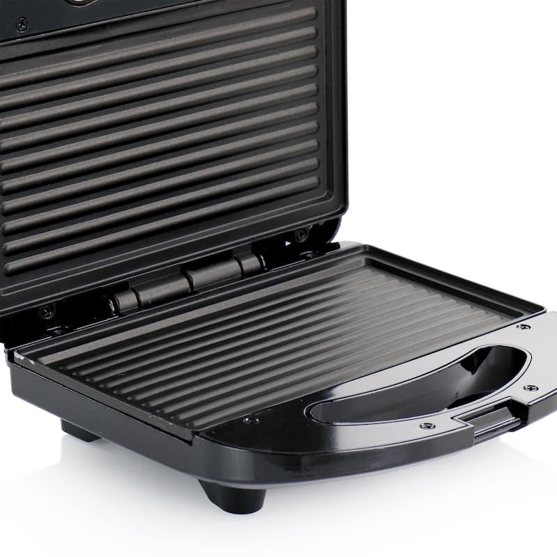 Better Cher Panini Contact Grill- Black With Stainless Steel