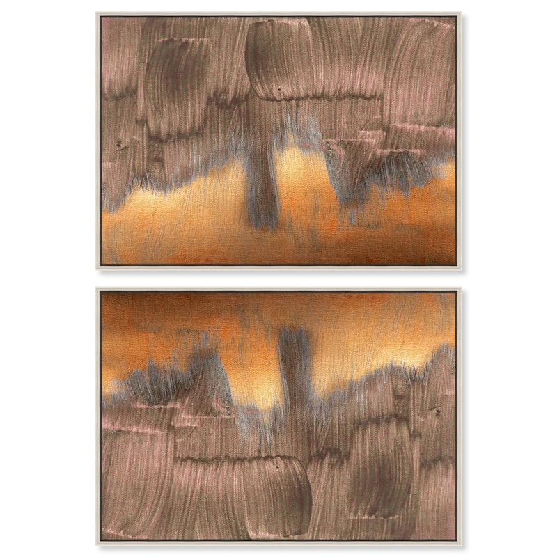 High Plains Camp Canvas by Art Remedy - 45" x 36" - White