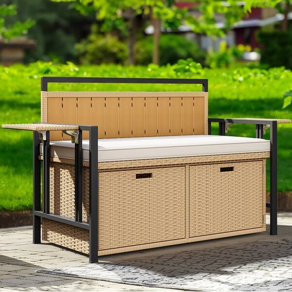 Moasis 70 Gallon Outdoor Storage Bench On Sale Bed Bath & Beyond