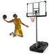 preview thumbnail 6 of 9, Basketball Hoop with 5.4-6.6FT Adjustable Height and 50" Backboard-Black - 6.6 ft/6 ft/5.4 ft