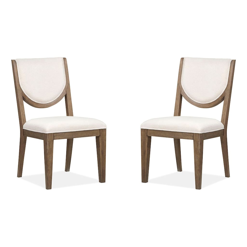 Magnussen Home Westbourne Dark Umber Upholstered Side Chair Two Pack - 20.13''W x 23.5''D x 36''H