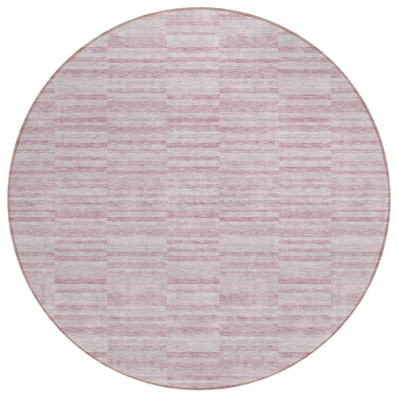 HomeRoots Striped Transitional Rectangle Outdoor Rug