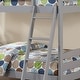 preview thumbnail 4 of 5, Furniture of America Diol Solid Wood Twin Over Twin Bunk Bed with Attached Ladder