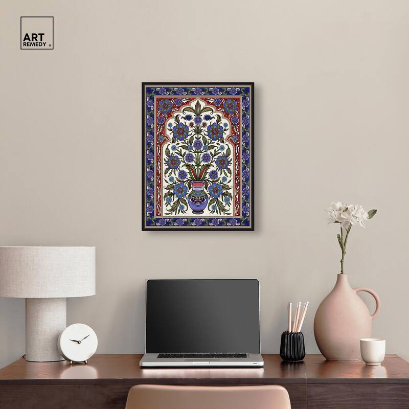 Royal Vase Bloom Canvas by Art Remedy