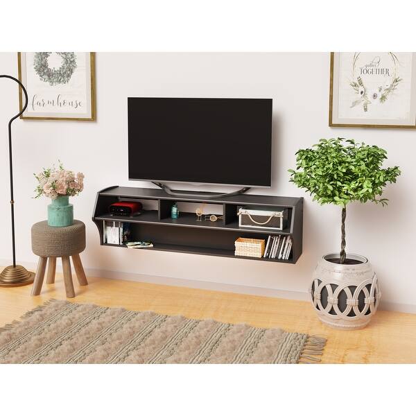 slide 2 of 11, Prepac Altus Plus 58" Floating TV Stand - 58.25" W x 16.75" H x 16.00" D