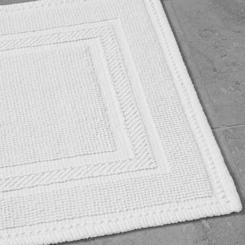 Jean Pierre Cotton Stonewash Racetrack 2-Piece Bath Rug Set